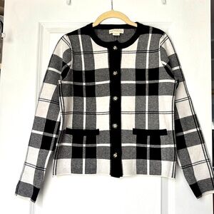 Cynthia Rowley plaid cardigan, XS